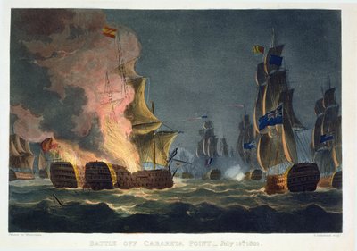 The Battle of Cabareta Point, July 12th 1801, engraved by Thomas Sutherland for J. Jenkins